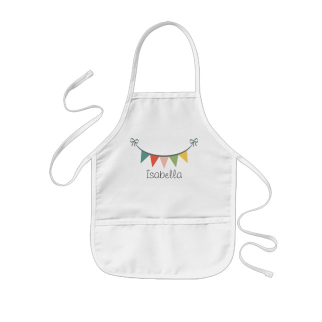 Colorful Bunting Banner Customized Aprons (Front)
