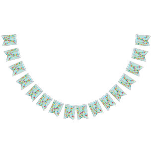 colorful-bunting-banners-swaying-in-the-breeze bunting flags