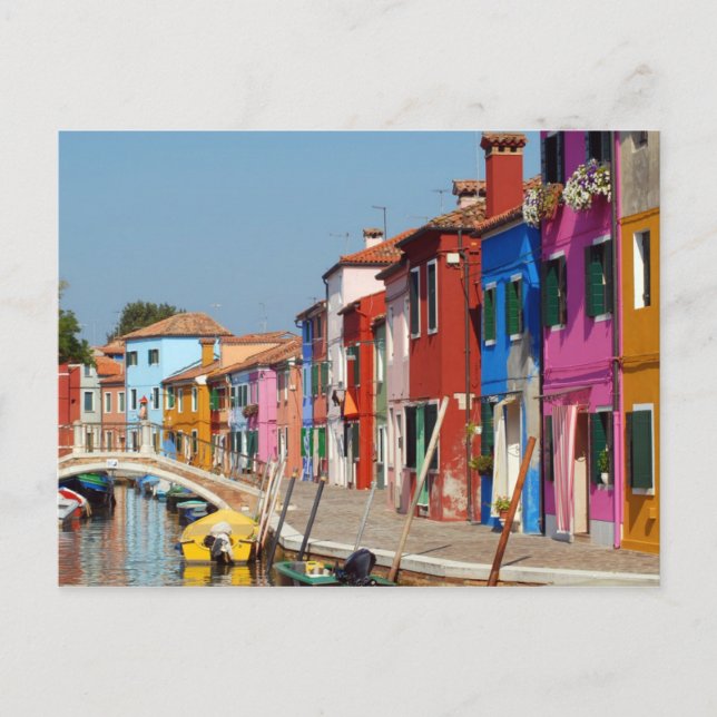 Colorful Burano Postcard (Front)