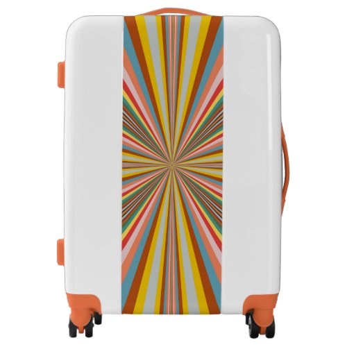 Colorful Burst Of Retro Stripes  Luggage