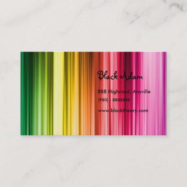Colorful Business Card (Front)