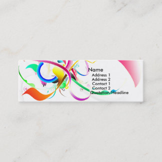 Colorful business card for sale