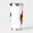 Colorful business card with colored blots