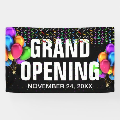 Colorful Business Grand Opening Banner