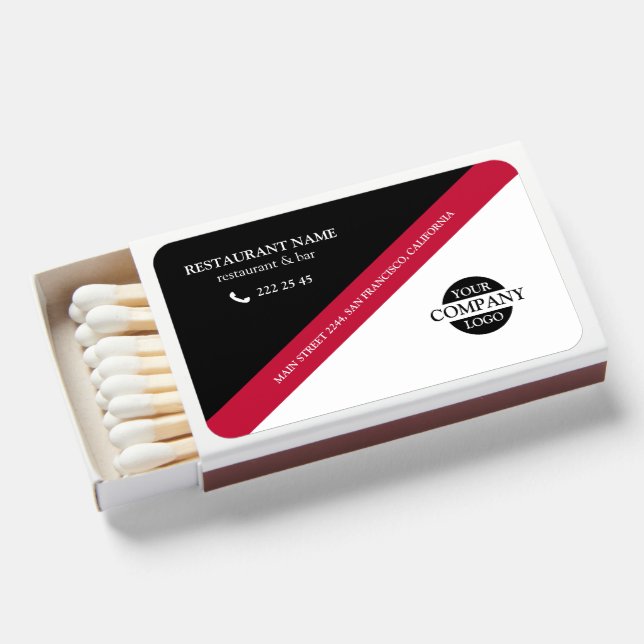 Colorful Business  Matchboxes (Front Open)