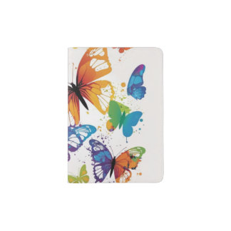 Colorful Butterflies 1 Passport Holder