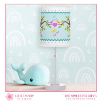 Colorful Butterflies and Birds Table Lamp