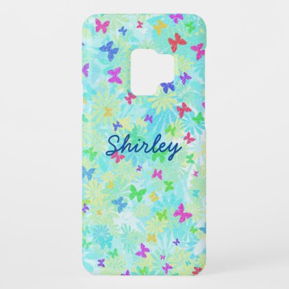 Colorful Butterflies and Daisies by Shirley Taylor Case-Mate Samsung Galaxy S9 Case