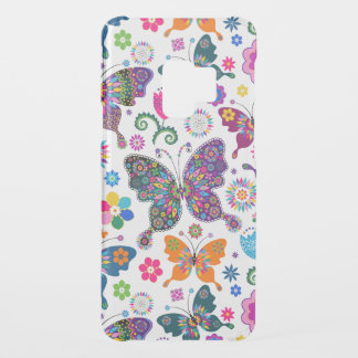 Colorful Butterflies And Flowers Pattern Uncommon Samsung Galaxy S9 Case