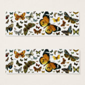 Colorful Butterflies Antiquarian Image Bookmark (Front & Back)