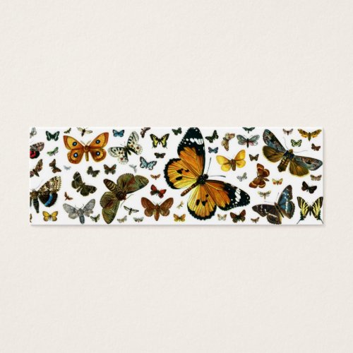 Colorful Butterflies Antiquarian Image Bookmark Business Cards