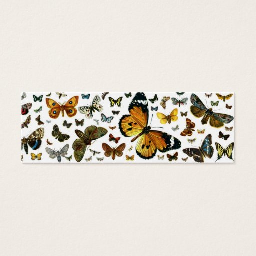 Customizable Colorful Butterflies Antiquarian Image Bookmark Business Cards