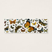 Colorful Butterflies Antiquarian Image Bookmark (Back)