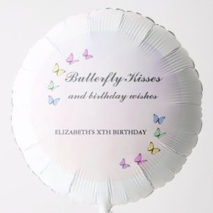 Colorful Butterflies Birthday Balloon