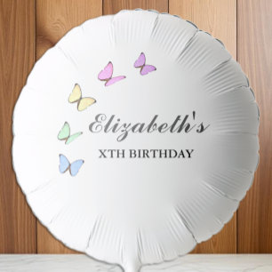 Colorful Butterflies Birthday Balloon