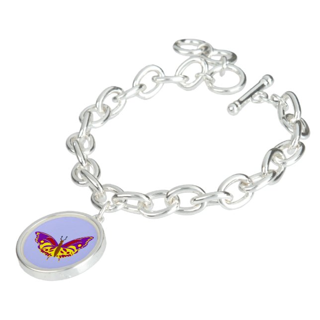 Colorful butterflies bracelet (Side)
