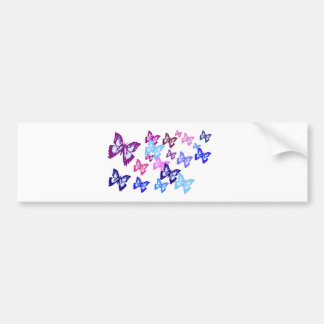 Colorful Butterflies Bumper Sticker