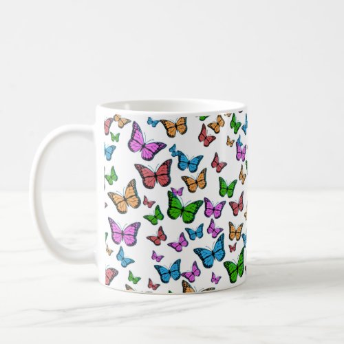 Colorful Butterflies Coffee Mug