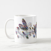 Colorful Butterflies Coffee Mug (Left)