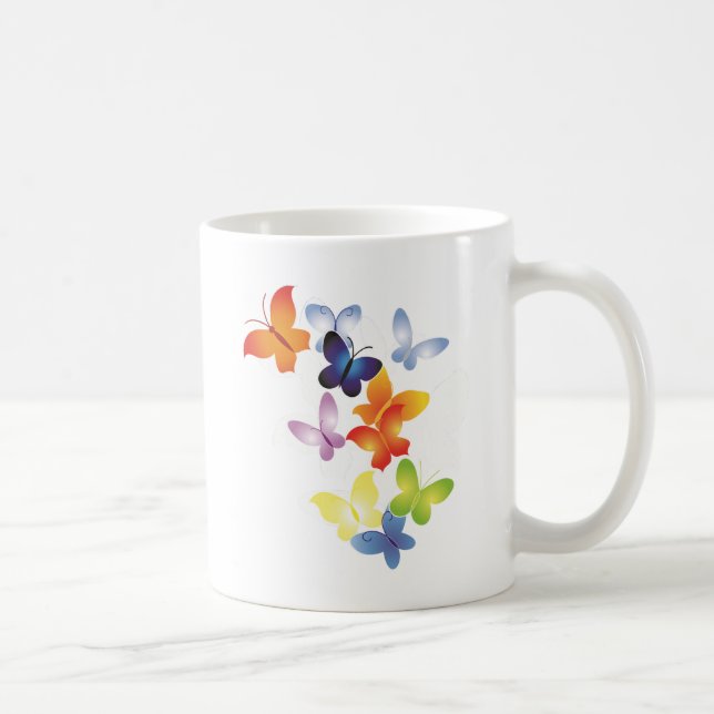 Colorful ButterFlies Coffee Mug (Right)