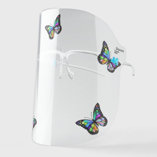 Colorful Butterflies Face Shield Beautiful