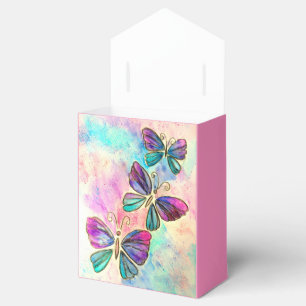 Colorful Butterflies Favor Box