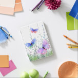 Colorful Butterflies Flying iPad Air Cover Spring<br><div class="desc">Spring Joy - Colorful Butterflies Flying in Nature Watercolor Painting Butterfly and Flowers - Choose / Add Your Favorite Text / Color - Make Your Unique Gift - Resize and move or remove and add elements with customization tool ! - Drawing and Design by MIGNED. You can also transfer my...</div>