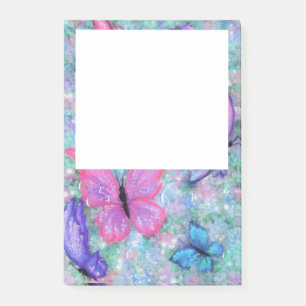 Colorful Butterflies Flying - Joy Post-it Notes