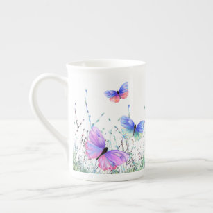 Colorful Butterflies Flying Mug Gift - Spring