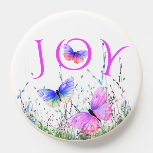 Colorful Butterflies Flying PopSocket Spring Joy