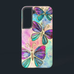 Colorful Butterflies Flying Purple Pink Samsung Galaxy S22 Case<br><div class="desc">Colorful Butterflies Flying - Painting - Customizable - Choose / Add Your Unique Text - Name / Colors / Font / Size / Elements - Image / more - Make Your Special Gift - Resize and move or remove and add elements / text with customization tool ! Painting and Design...</div>