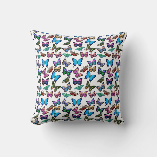 Colorful Butterflies Galore Pillow (Front)