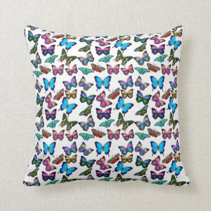 Colorful Butterflies Galore Pillow