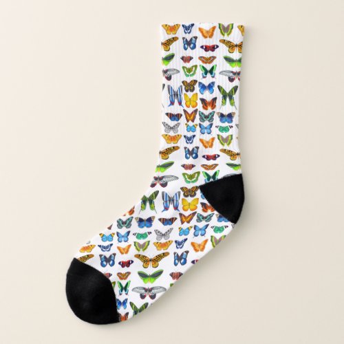 Colorful Butterflies Galore Socks
