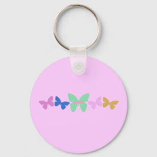 Colorful butterflies keychain