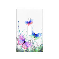 Colorful Butterflies Light Switch Cover