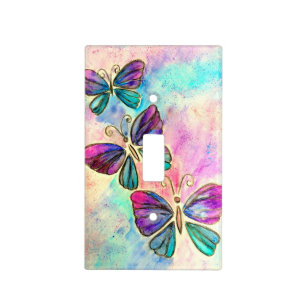 Colorful Butterflies Light Switch Cover