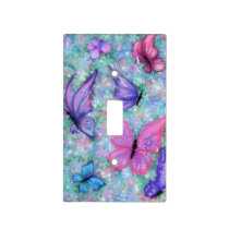 Colorful Butterflies Light Switch Cover