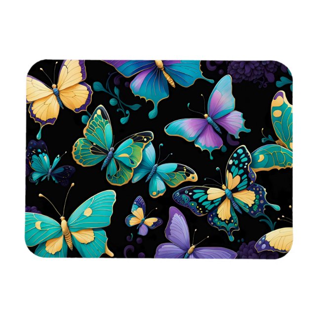 Colorful Butterflies Magnet (Horizontal)