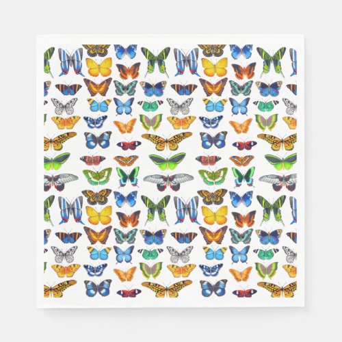 Colorful Butterflies Napkins