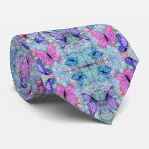 Colorful Butterflies Neck Tie