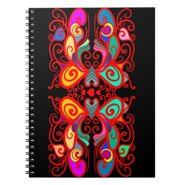 Colorful Butterflies Notebook (Front)