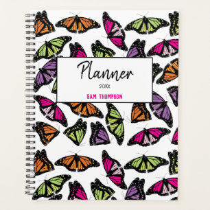 Colorful Butterflies Pattern Appointment Book Planner