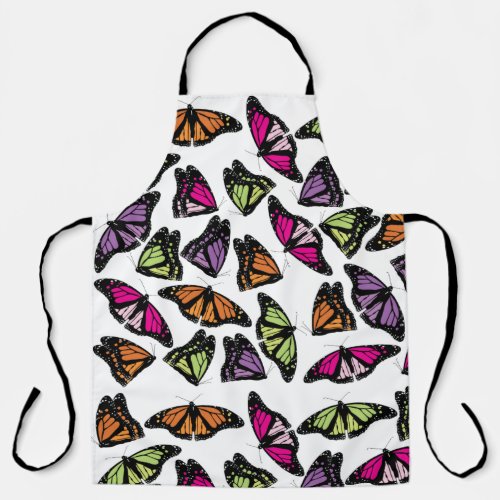 Colorful Butterflies Pattern Apron
