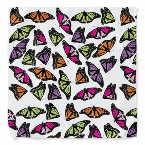 Colorful Butterflies Pattern Bandana