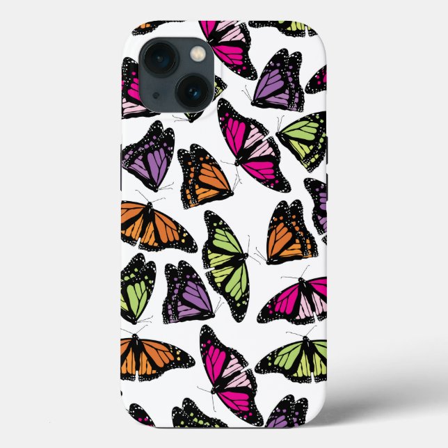 Colorful Butterflies Pattern  Case-Mate iPhone Case (Back)