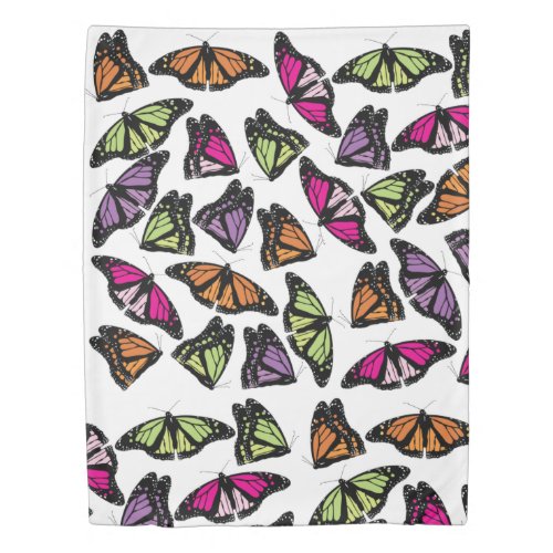 Colorful Butterflies Pattern Duvet Cover