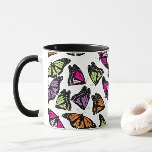 Colorful Butterflies Pattern Mug