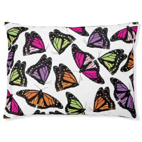 Colorful Butterflies Pattern Pet Bed