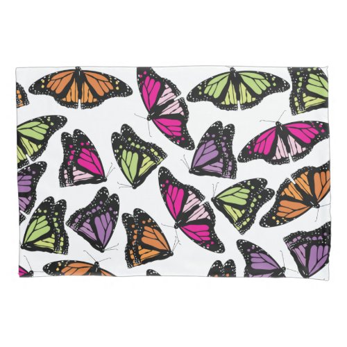 Colorful Butterflies Pattern Pillow Case